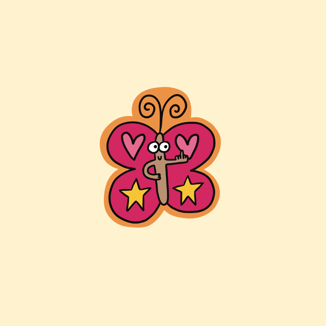 fuckerfly ʚïɞ Vinyl sticker