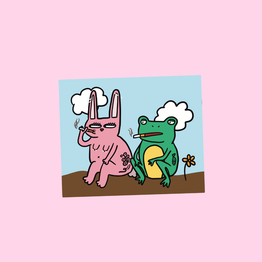 SMOKE BREAK ᝰ▬▬ Vinyl sticker