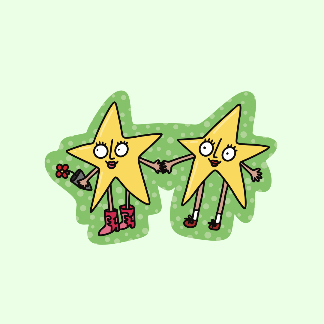 star gals GLITTER Vinyl sticker... .𖥔 ݁ ˖ִ ࣪⚝₊ ⊹˚