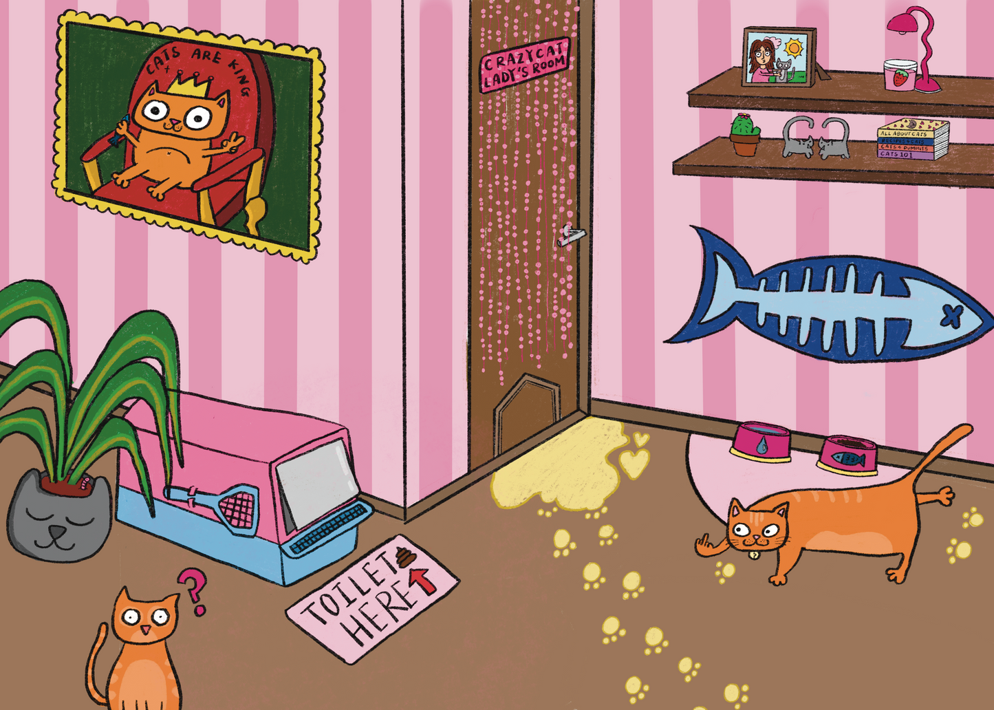 Orange pisser ฅ^>⩊<^ ฅ Print